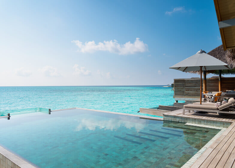 Over water accommodation at Vakkaru Resort Maldives
