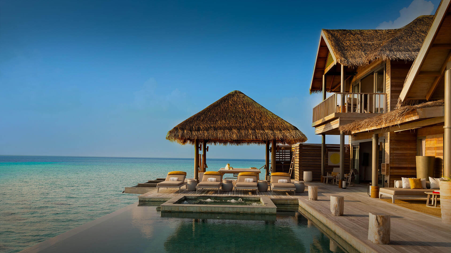 Two-story over water residence at Vakkaru Resort Maldives