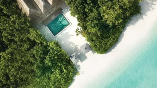 Two Bedroom Beach Pool Residence at Vakkaru Maldives in Baa Atoll resort