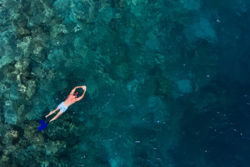 Private snorkelling at Vakkaru Maldives with guided reef experience