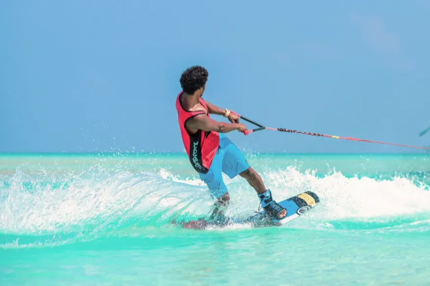 Waterskiing and wakeboarding at Vakkaru Maldives for all skill levels