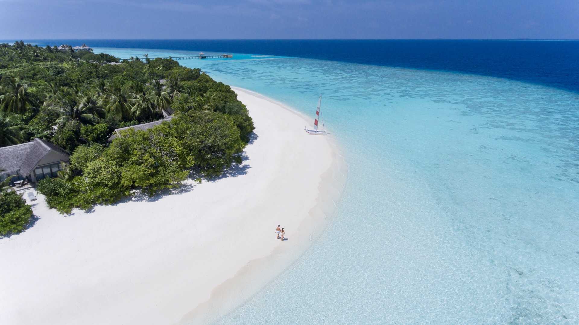 Birds eye view of Vakkaru Maldives