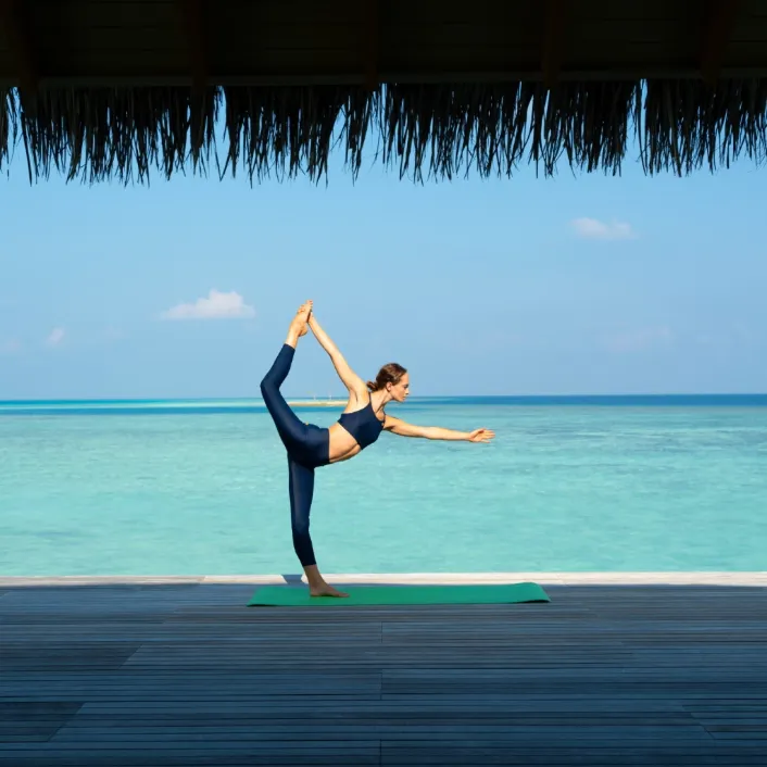 Relaxation deck at Vakkaru Maldives luxury resort with ocean views