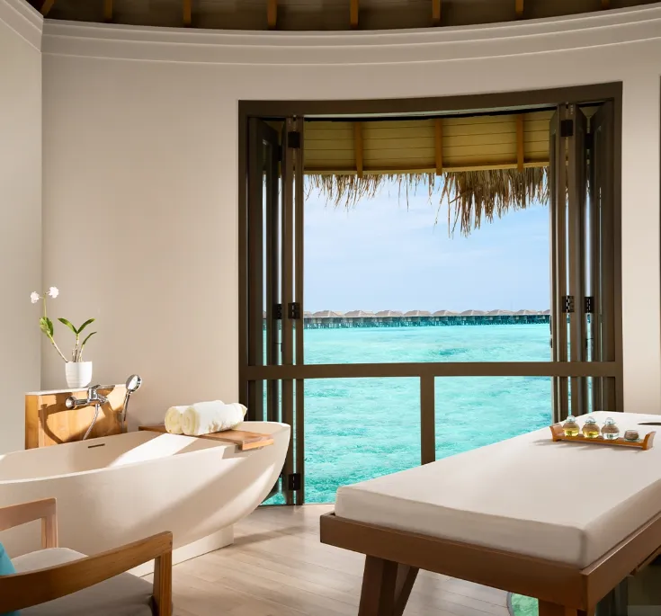 Merana Spa at Vakkaru Maldives overwater wellness sanctuary for relaxation