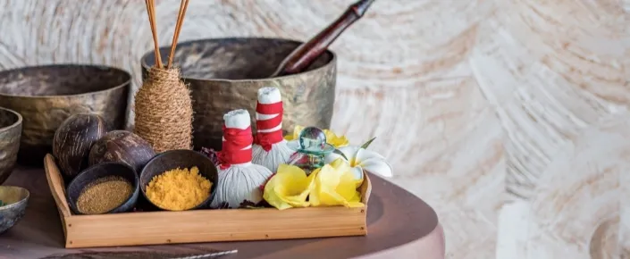 Organic local ingredients used for Maldivian signature spa treatments at Vakkaru