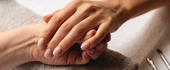 Nail care and pedicure at Vakkaru Maldives using premium OPI products