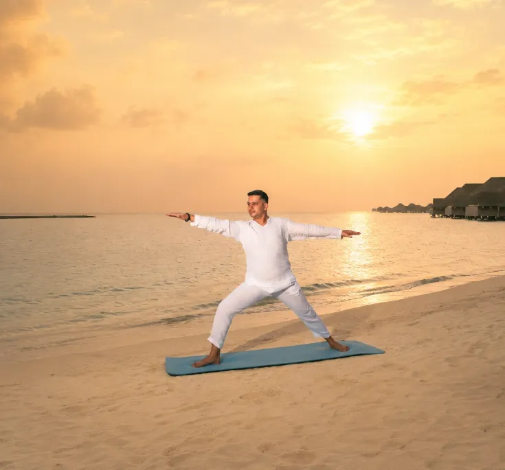 Wellness at Vakkaru Maldives with yoga, meditation and holistic healing