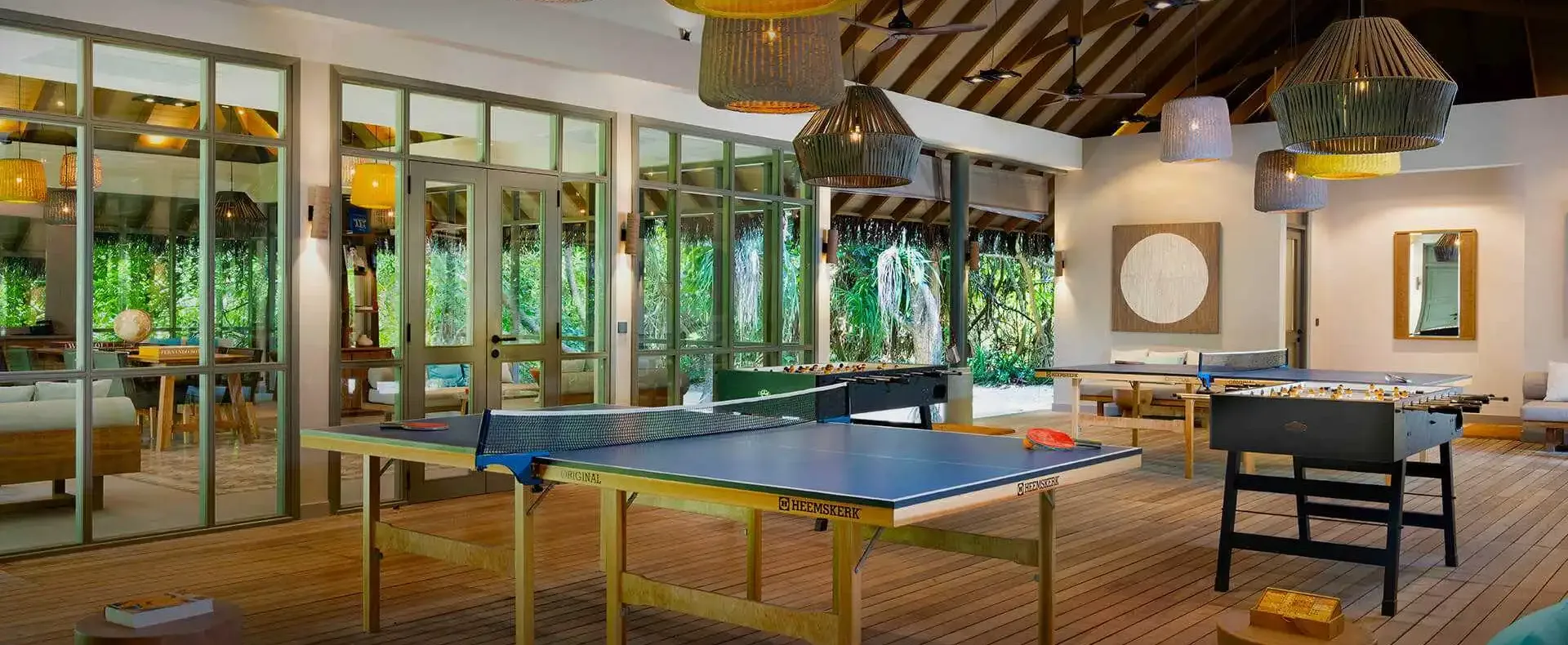 Coconut Club social lounge for games, books and relaxation.