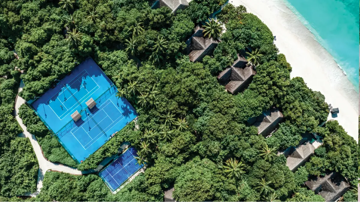 Sports facilities at Vakkaru Maldives offering active island experiences in a tropical outdoor setting.